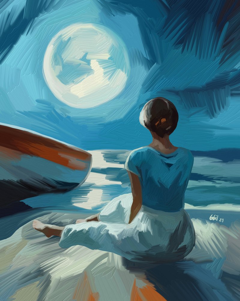 Woman Under Moonlight by GIovanna Gil Alves