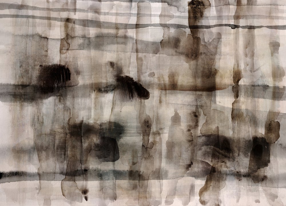 Flowing Neutral Abstract by Gemma Bardot