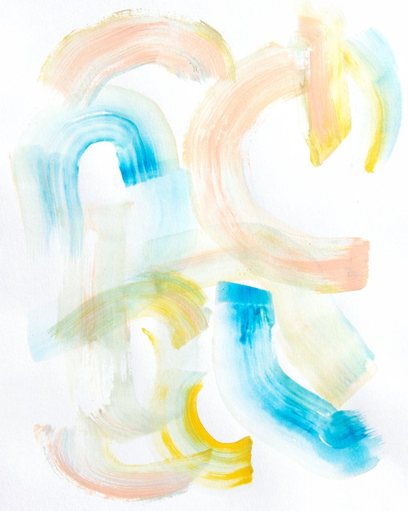 Flowing Pastel Strokes by Gemma Bardot