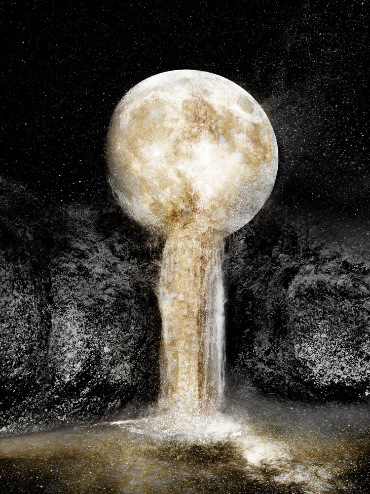 Golden Moon Waterfall by Gemma Bardot