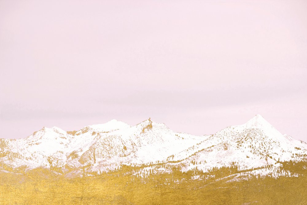 Golden Snowy Mountains by Gemma Bardot