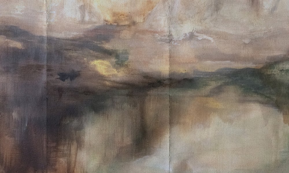Misty Abstract Landscape by Gemma Bardot