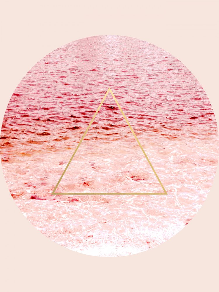Serene Pink Water Triangle by Gemma Bardot