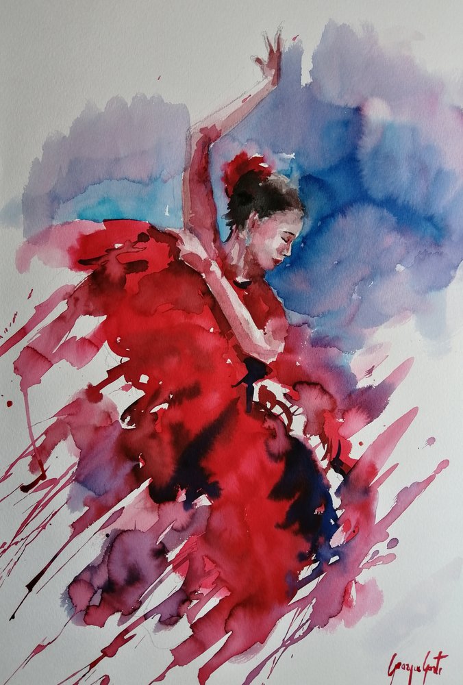 Passionate Flamenco Dancer by Giorgio Gosti