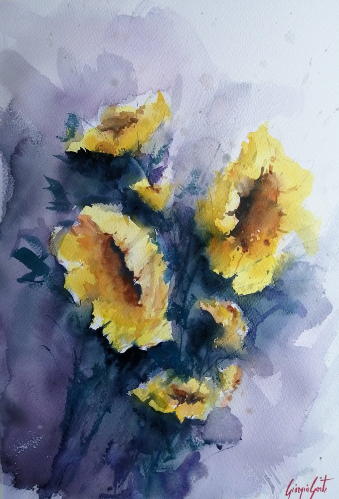 Vibrant Yellow Blooms by Giorgio Gosti