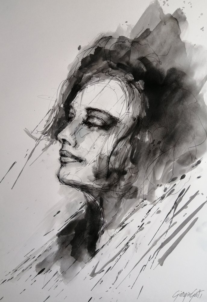 Woman In Contemplation by Giorgio Gosti