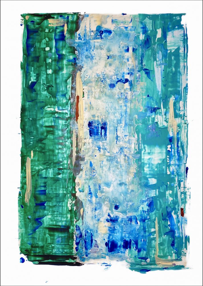 Modern Ocean Colors Abstract by Gustaf Tidholm