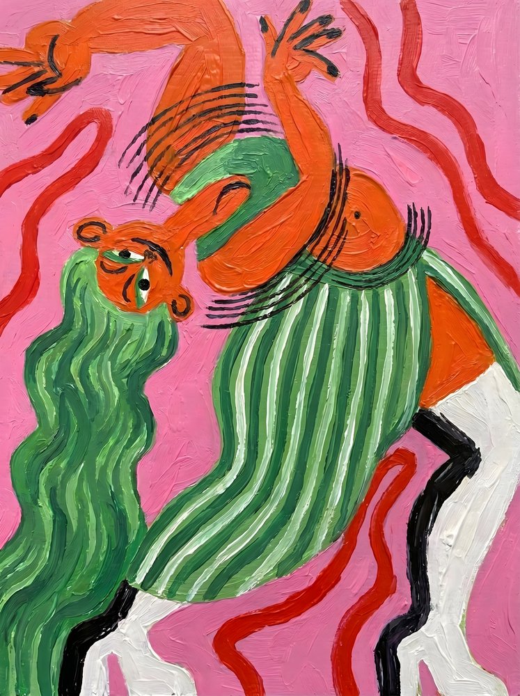 Dancing Abstract Figure by HUGO