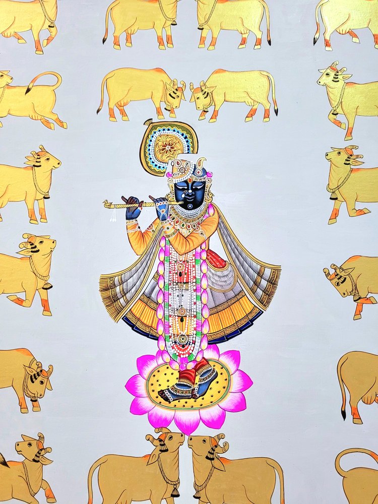 Krishna Among Golden Cows by IMAGINEERS STUDIO