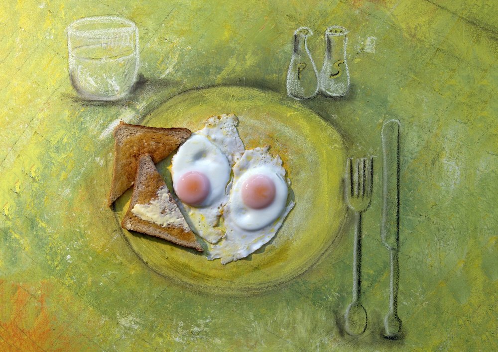 Sunny Side Up Breakfast by Ingrid Douglas