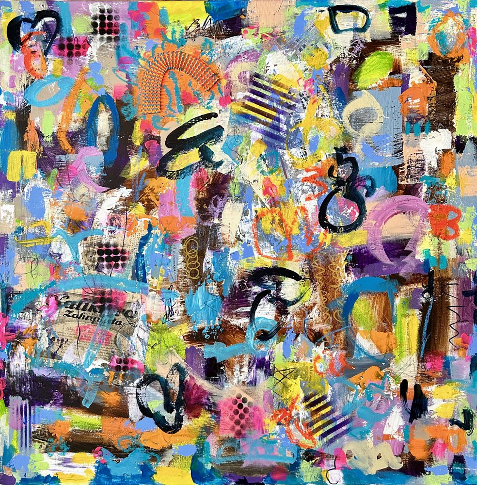 Bold Colorful Abstract by Irene Chua