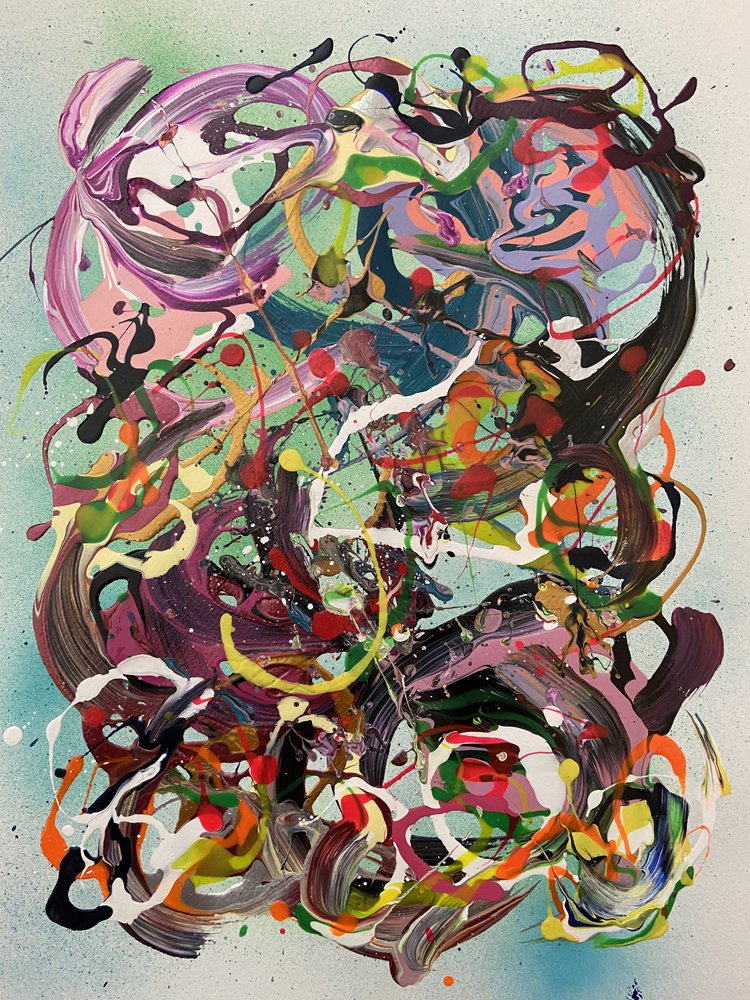 Vibrant Abstract Flow by Irene Chua