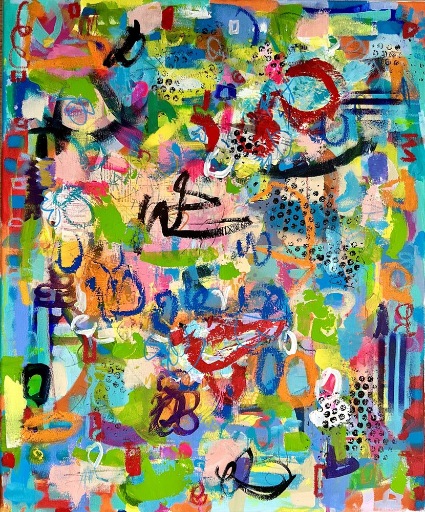 Vibrant Abstract Play by Irene Chua