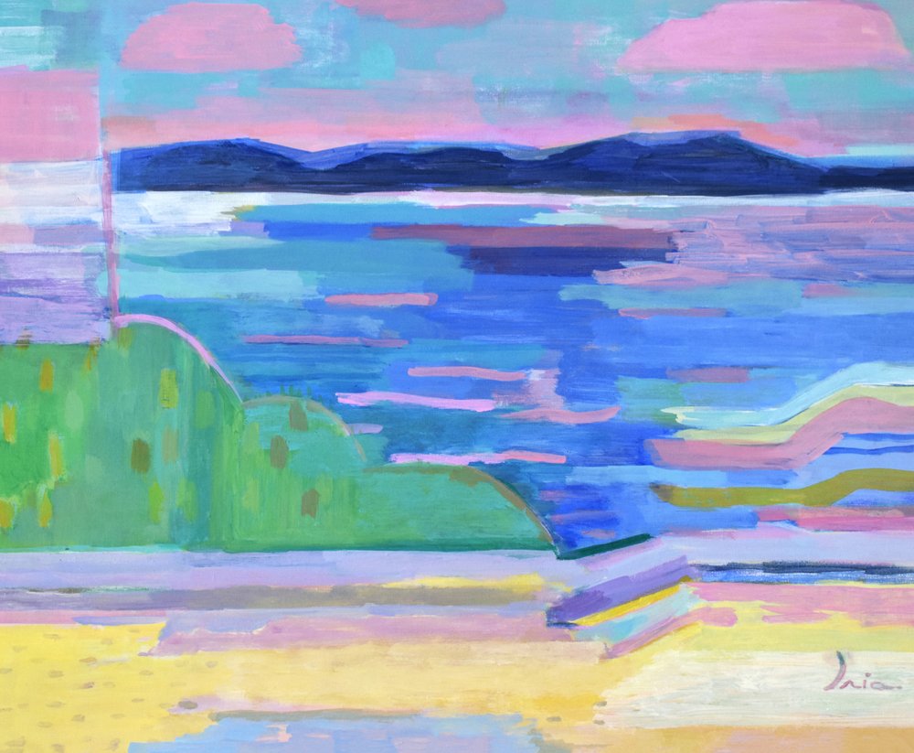 Colorful Coastal Dreamscape by Iria Fernandez