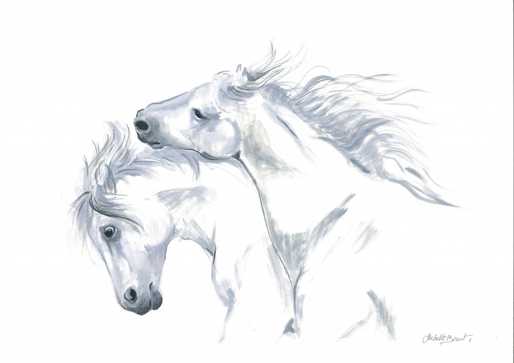 Freedom of Horses in Motion by Isabelle Brent