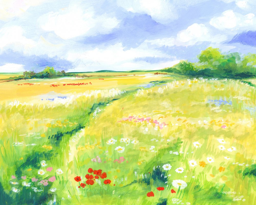 Wildflower Meadow by Isabelle Brent