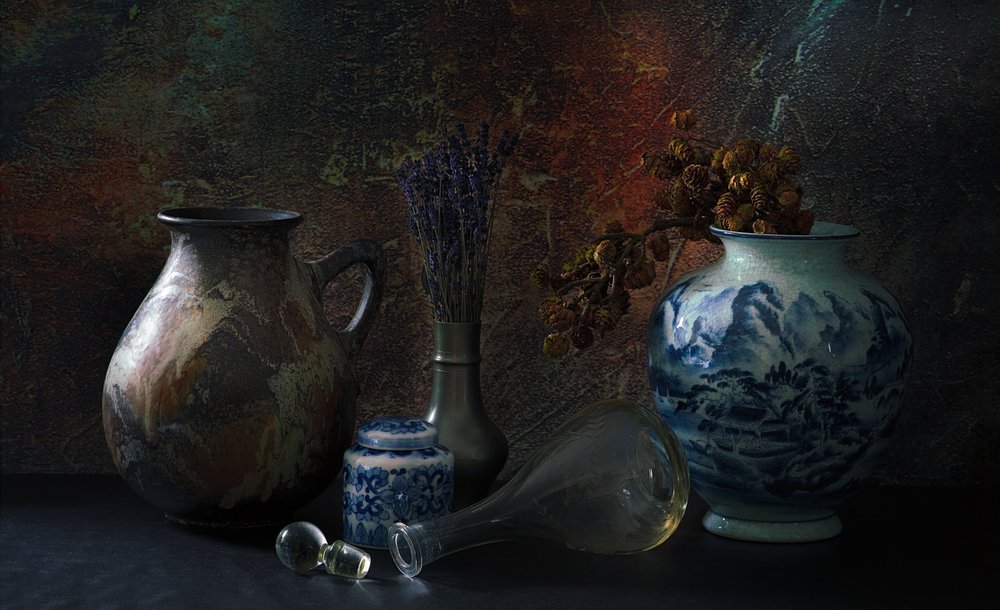 Classic Pottery Still Life by Jan van der Linden