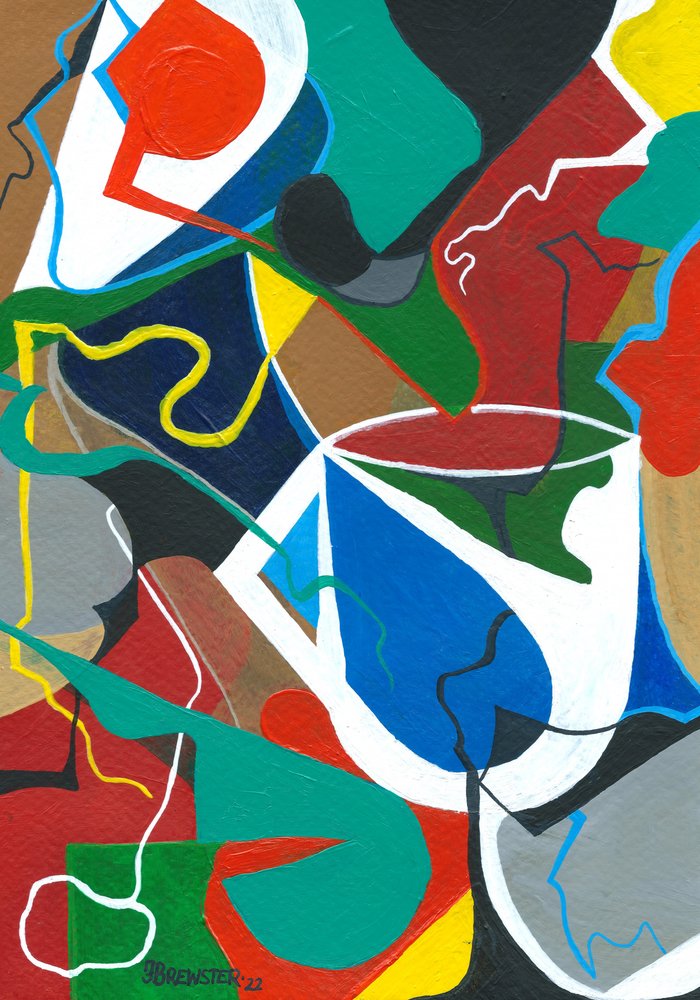 Abstract Shapes Dynamic by Janine Brewster