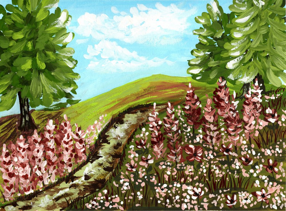 Winding Flower Trail by Jasmine Goodwin