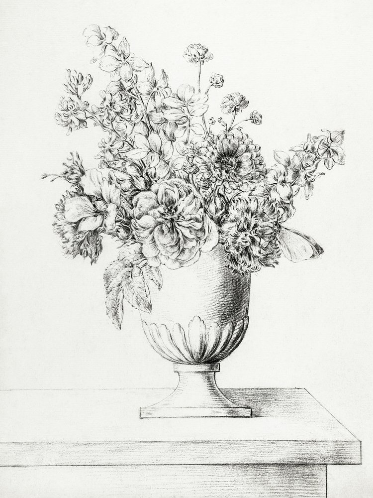 Flowers in a Vase by Jean Bernard
