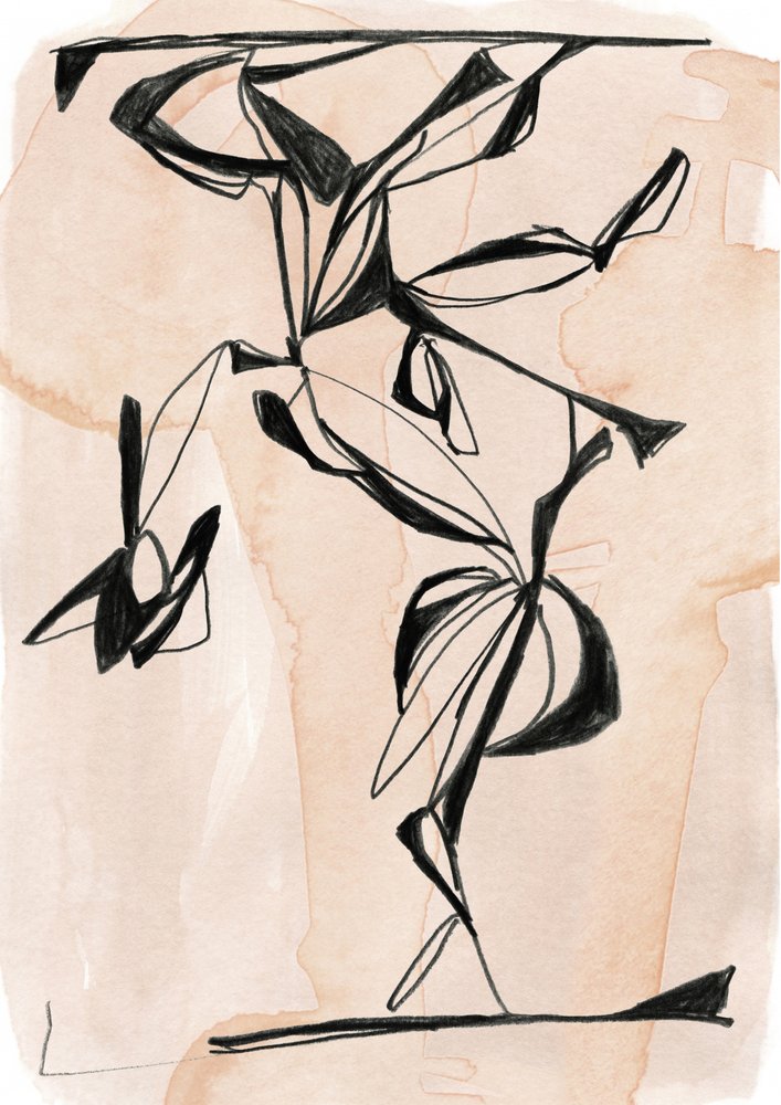 Abstract Botanical Flow by Jenja Braun