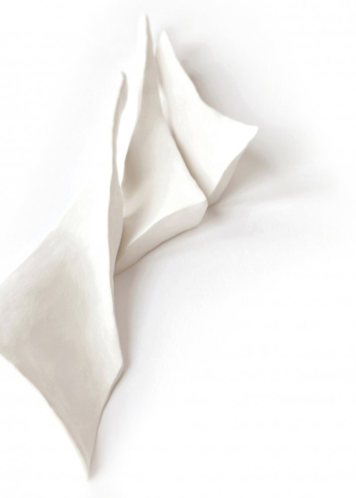 Flowing White Forms by Jenja Braun