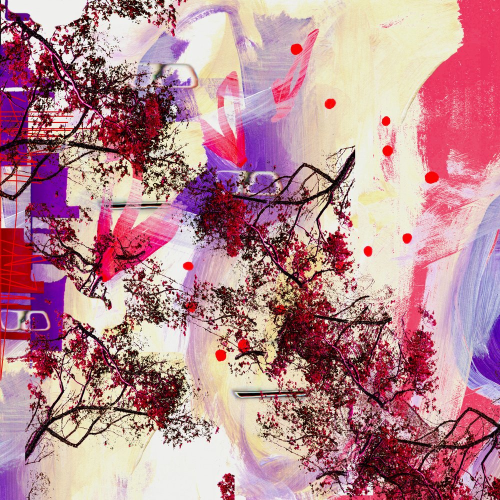 Vibrant Abstract Branches by Jenja Braun