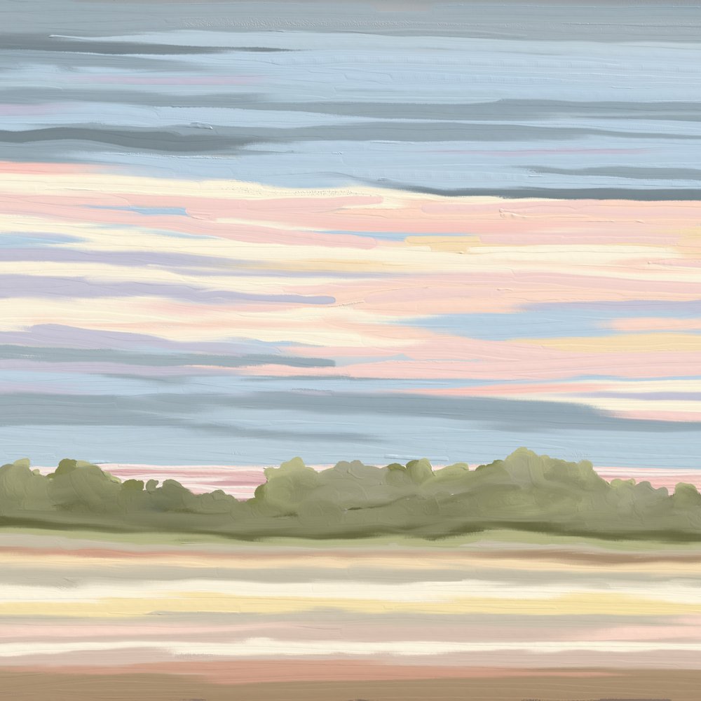 Pastel Horizon Glow by Jenna Alheit