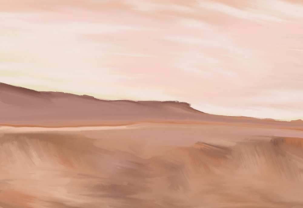 Serene Desert Horizon by Jenna Alheit