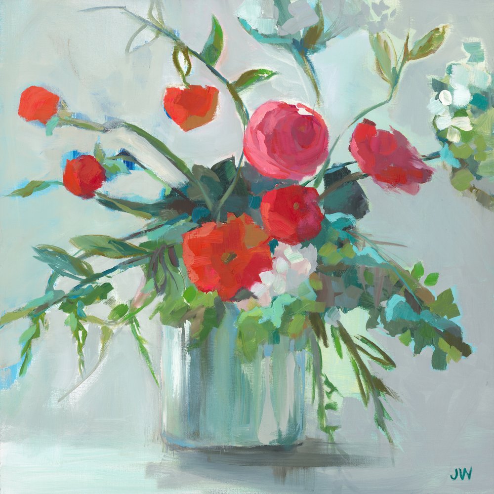 Red Ranunculus by Jenny Westenhofer