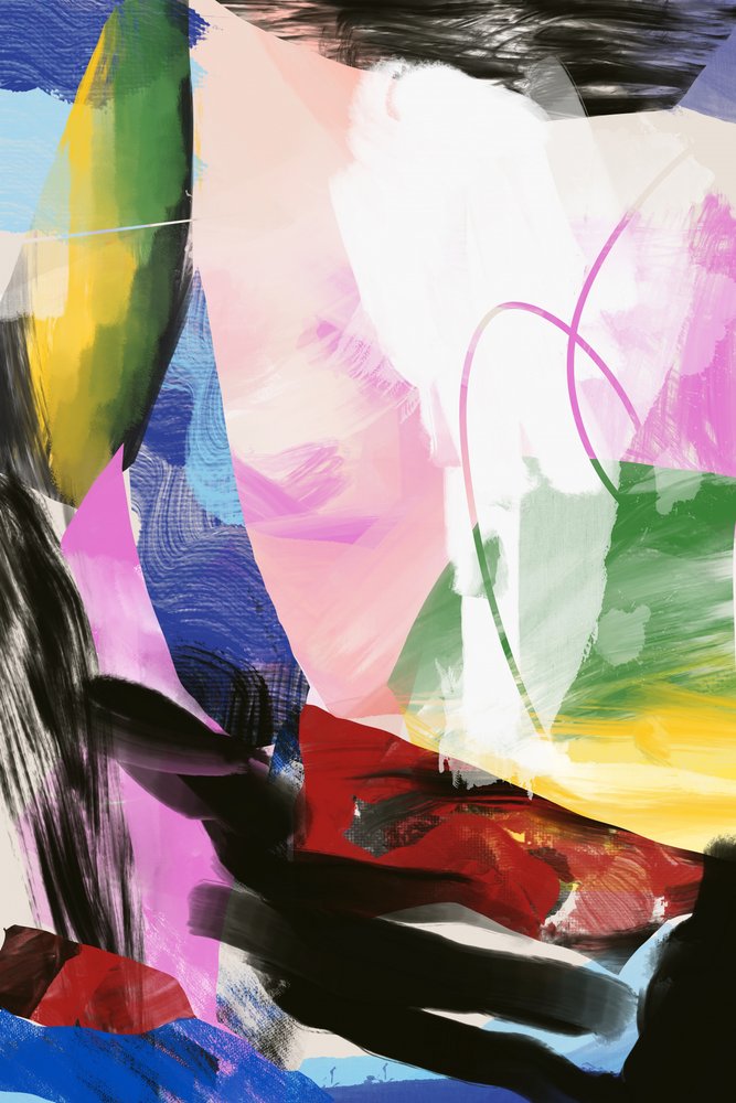 Bold Abstract Movement by Jilli Darling