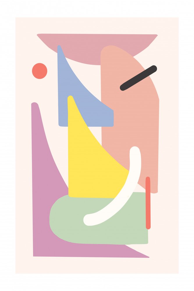 Playful Abstract Shapes by Jilli Darling