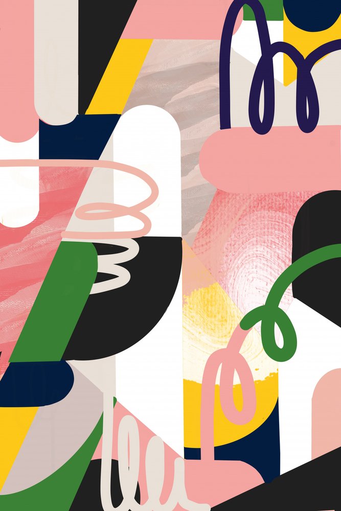 Playful Abstract Shapes by Jilli Darling