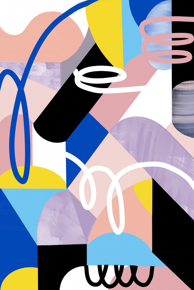 Vibrant Abstract Forms by Jilli Darling