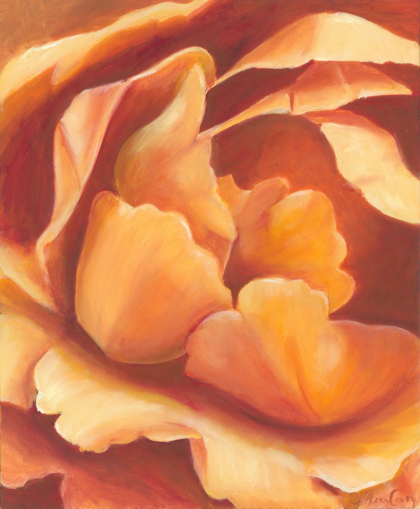 Soft Orange Bloom by Jillian Claire