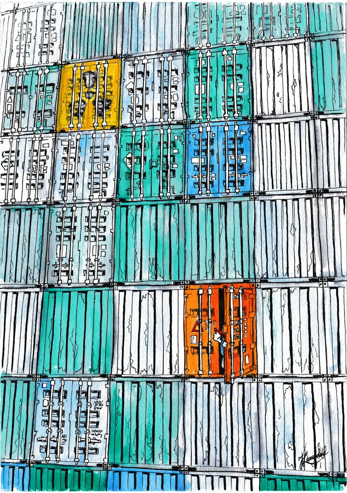 Colorful Container Discovery by Johan Liewendahl