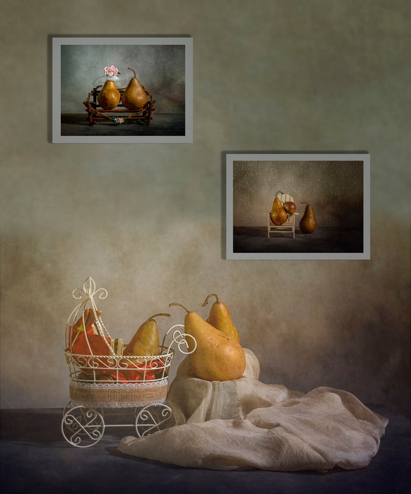 Cozy Pear Still Life by John-Mei Zhong