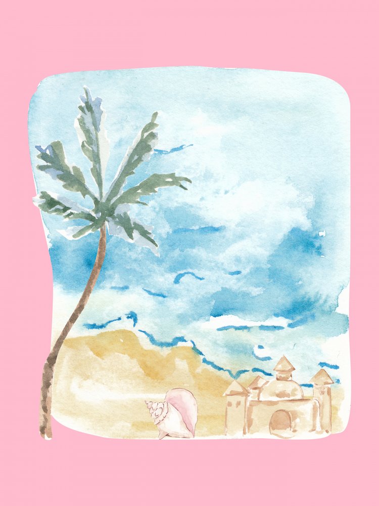 Tropical Beach Day by Jolly and Dash