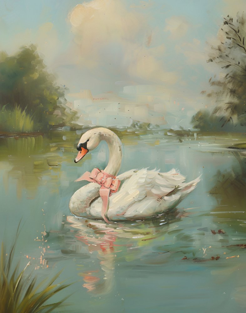 Vintage Swan Coquette by Jolly and Dash