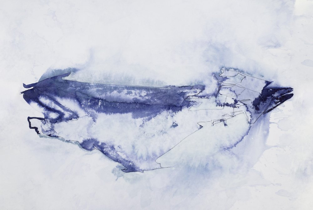 Abstract Blue Bird by Joshua Hoskins