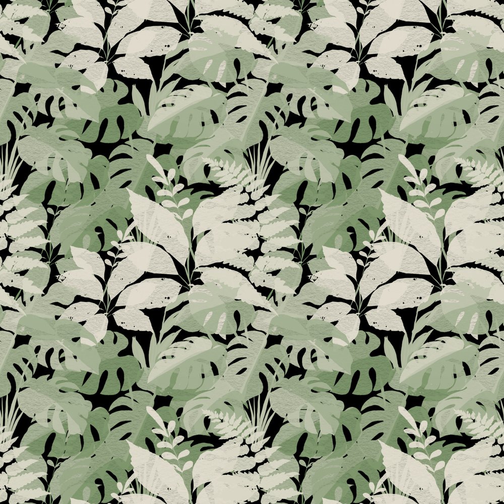 Muted Tropical Foliage by Josie George