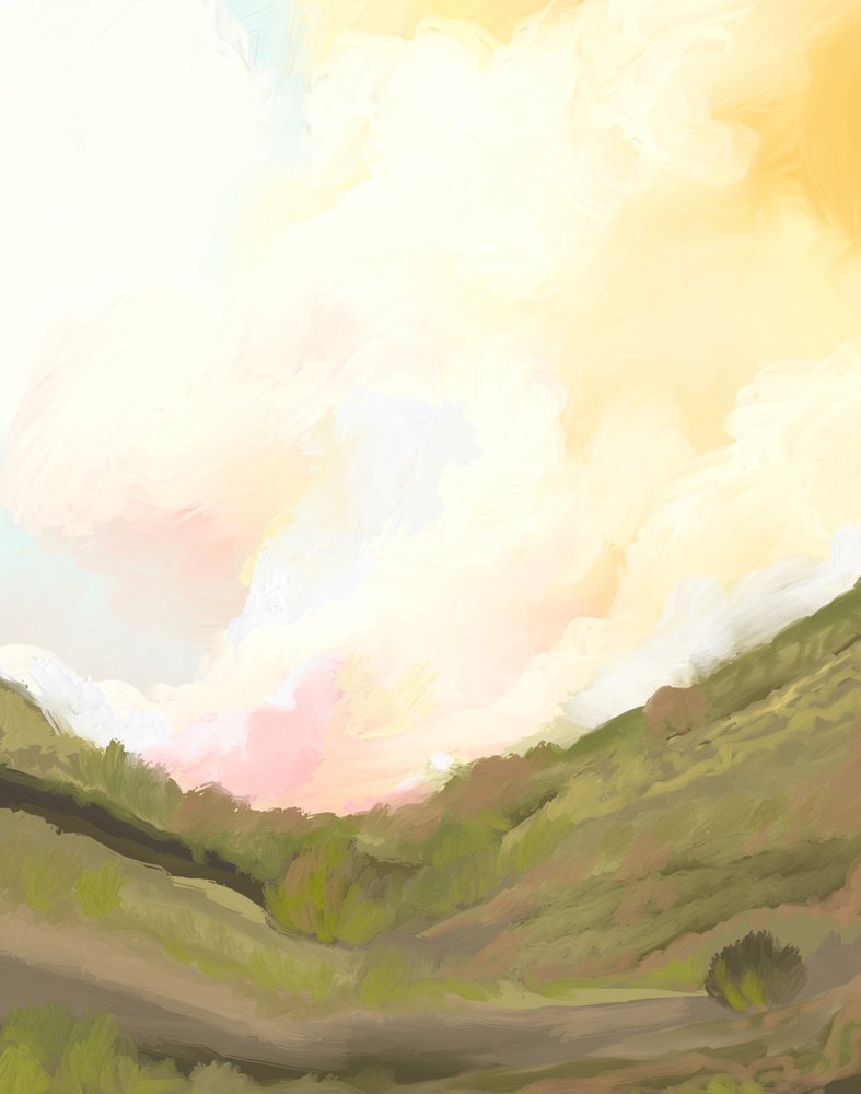 Serene Valley Light by Josie George