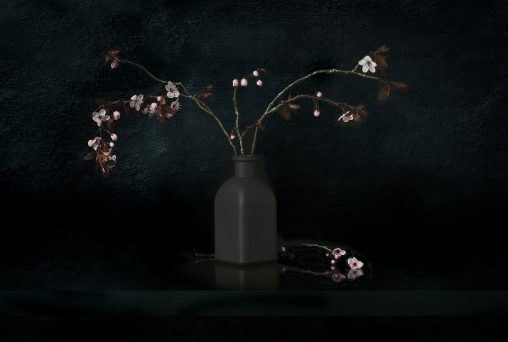 Cherry Blossom Still Life by Juan Antonio Palacios