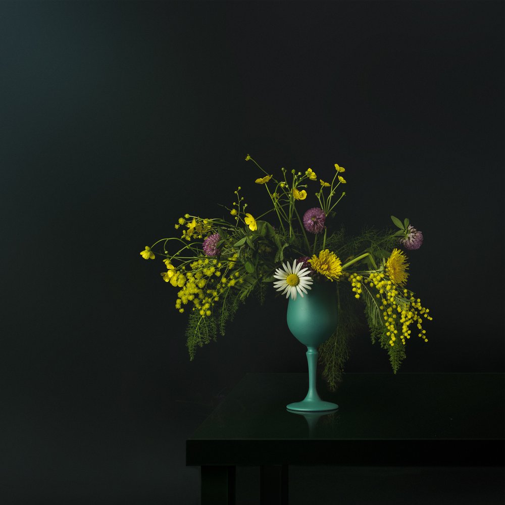 Elegant Wildflower Still Life by Juan Antonio Palacios