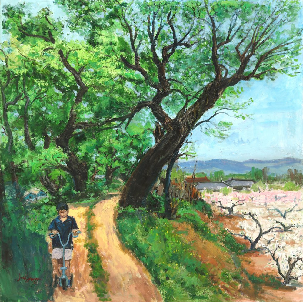 Childhood Spring Path by Jukyong Park