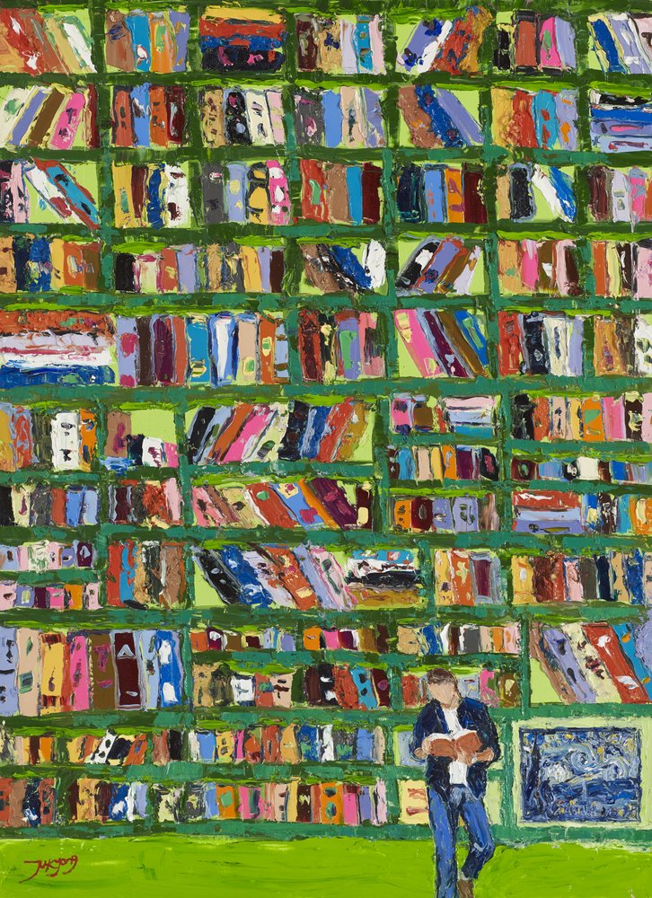 Colorful Library Reader by Jukyong Park