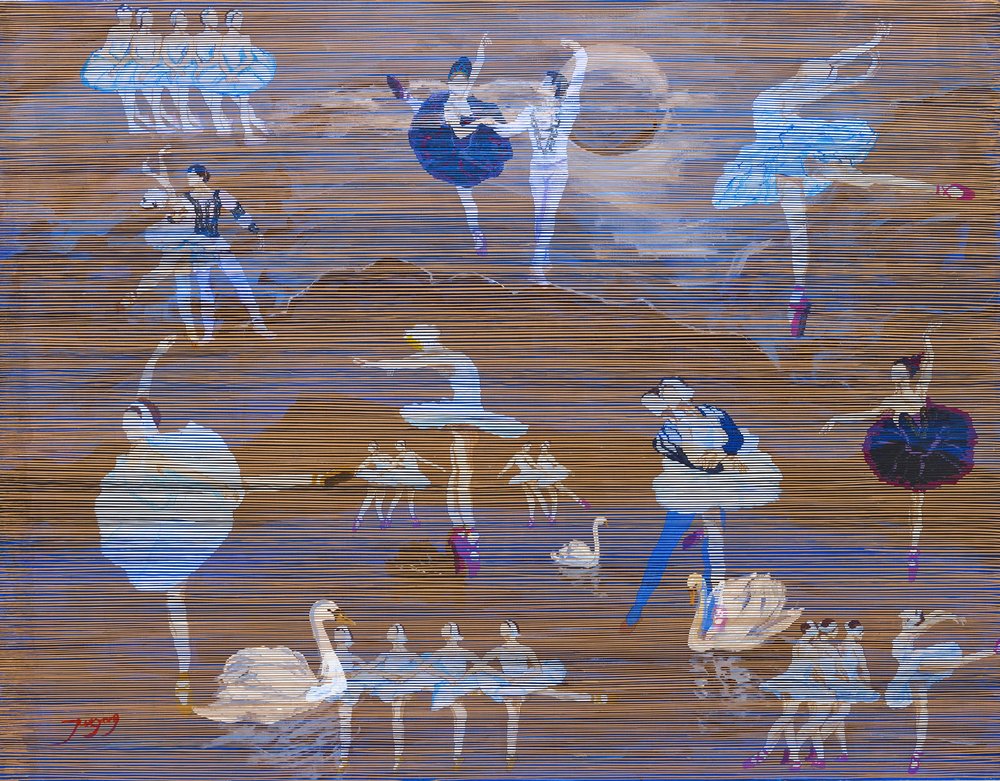 Graceful Ballet Swans by Jukyong Park