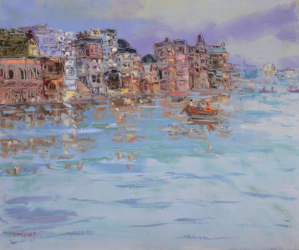 Varanasi River Morning by Jukyong Park