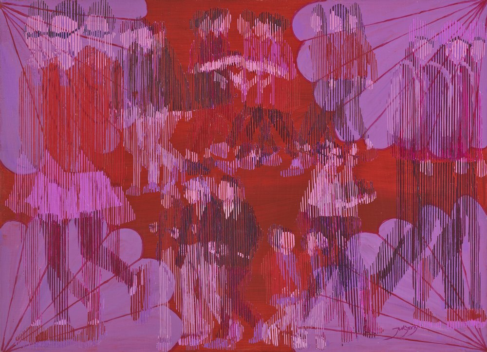 Vibrant Abstract Gathering by Jukyong Park