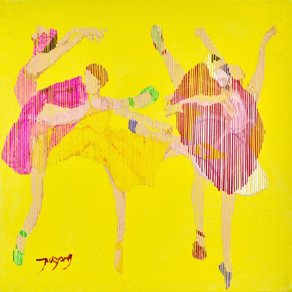 Vibrant Ballet Figures by Jukyong Park